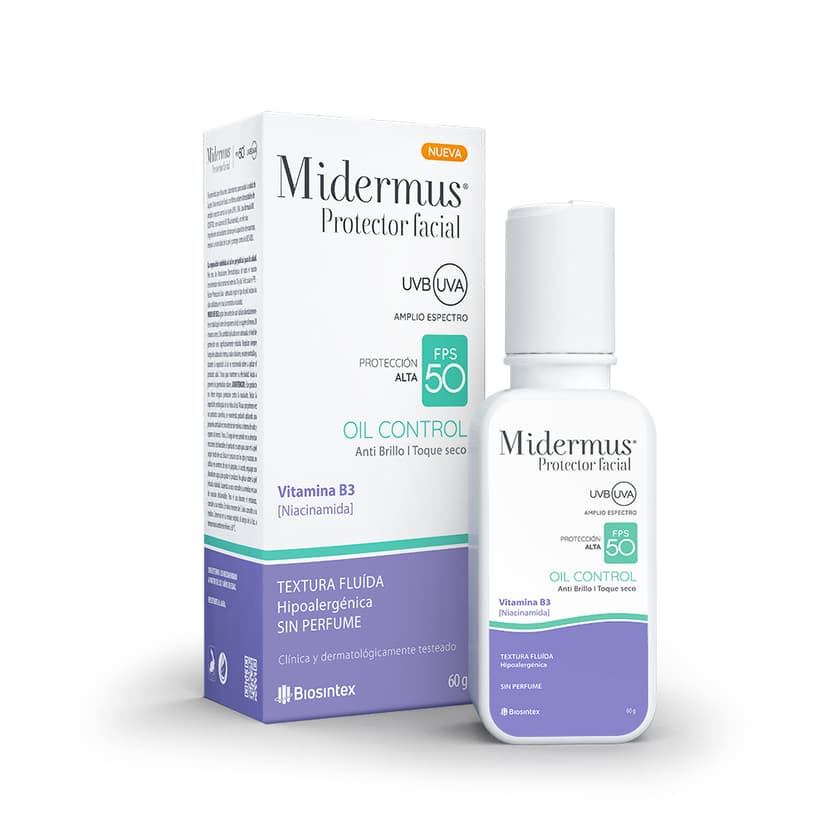 MIDERMUS PROTECTOR FACIAL FPS 50 OIL CONTROL