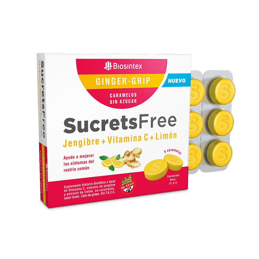 SUCRETS FREE GINGER GRIP