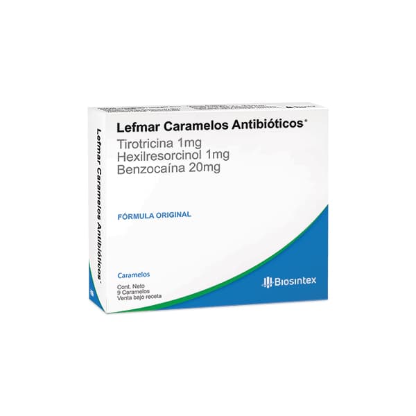 LEFMAR CARAMELOS ANTIBIÓTICOS